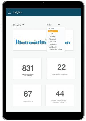 ipad screen showing insights information